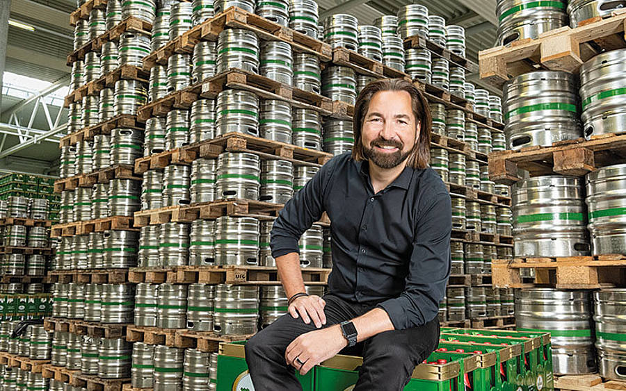 Dieter Schmid von der Privatbrauerei Waldhaus 