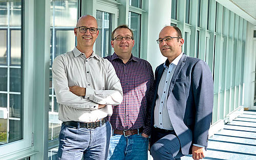 Frank Thelen, Dr. András Treszl und Prof. Dr. Roland Linder (v.l.n.r.), TK