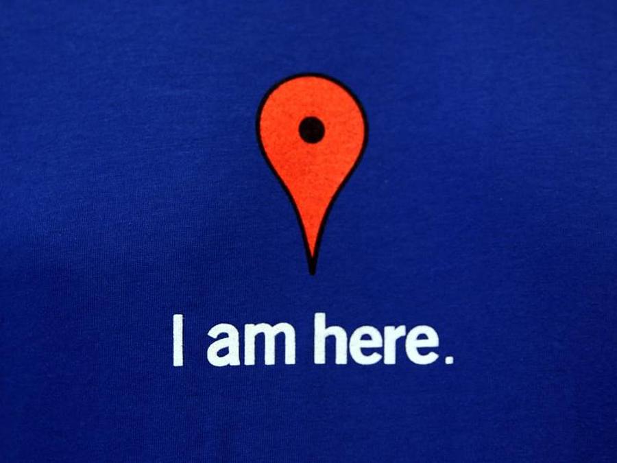 Google Maps Markierung. Foto: Christoph Dernbach/dpa