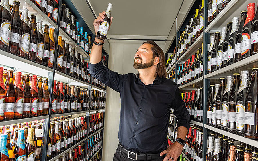Dieter Schmid von der Privatbrauerei Waldhaus 