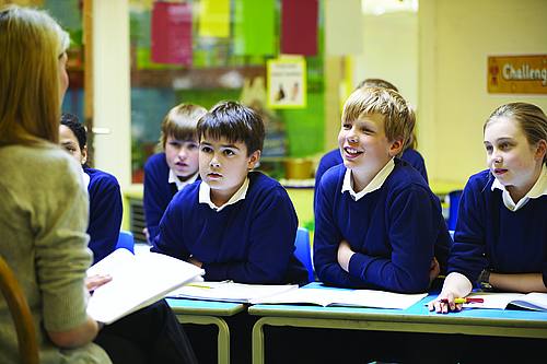 Schüler und Lehrer