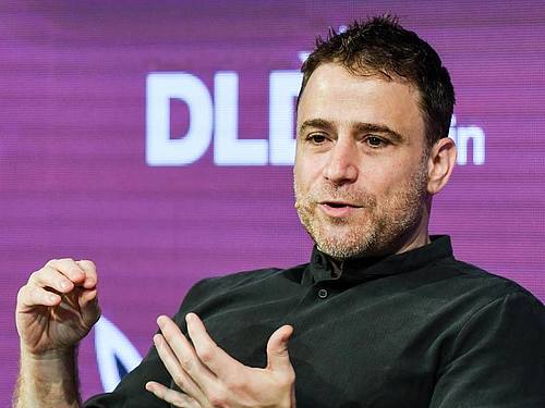 Stewart Butterfield vom Instant-Messaging-Dienst Slack. Foto: Jens Kalaene/dpa-Zentralbild/dpa