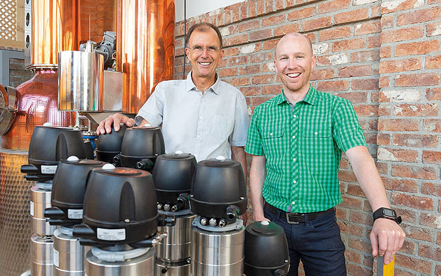 Werner Purschke und Sebastian Hofer von der Albert Frey AG