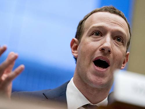 Facebook-Chef Mark Facebook-Chef über Internet-RegulierungZuckerberg im April 2018 während einer Anhörung in Washington. Foto: Andrew Harnik/AP