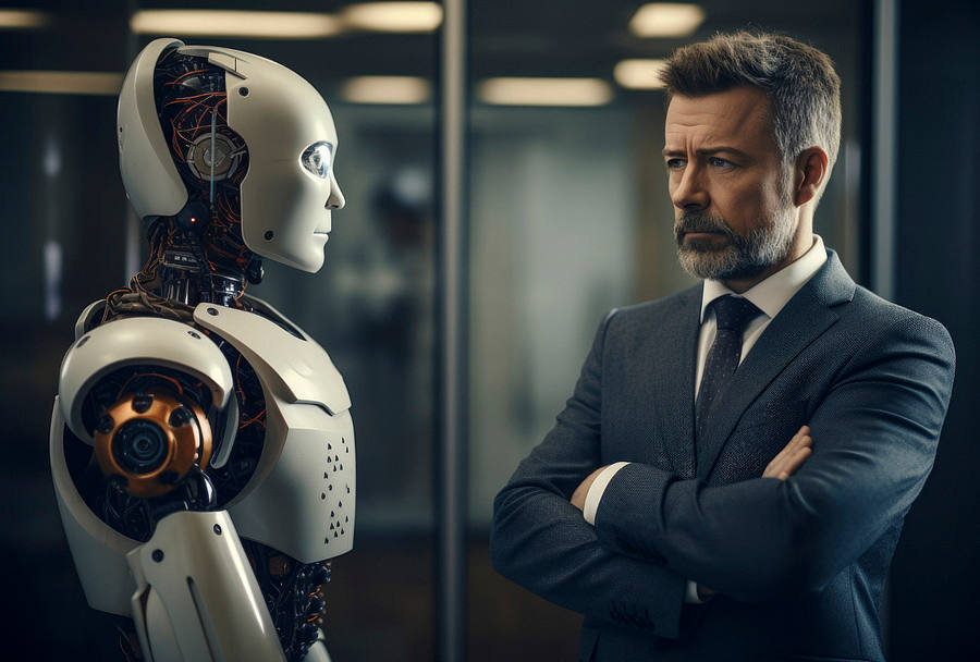 Mensch und Roboter