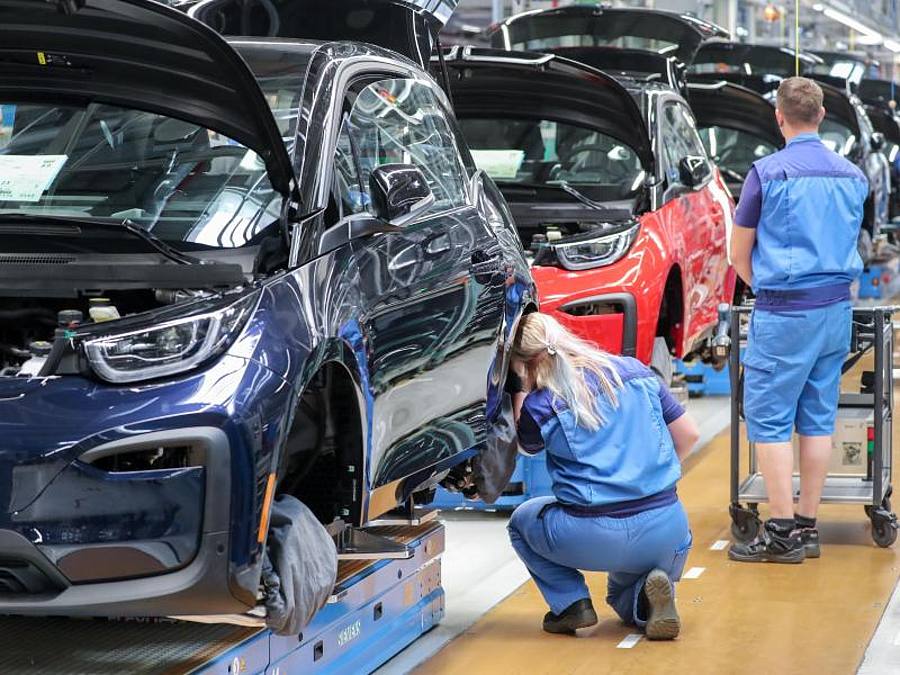 Produktion des elektrischen BMW i3 in Leipzig. Foto: Jan Woitas