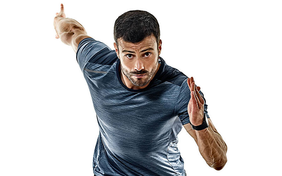 Sportler beim Sprint-Start