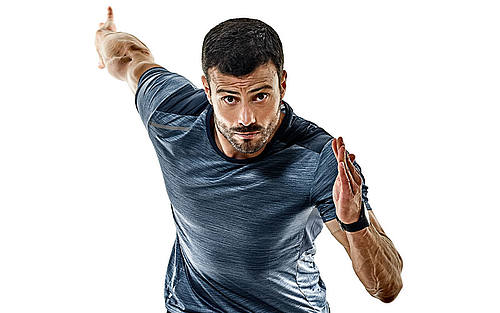 Sportler beim Sprint-Start