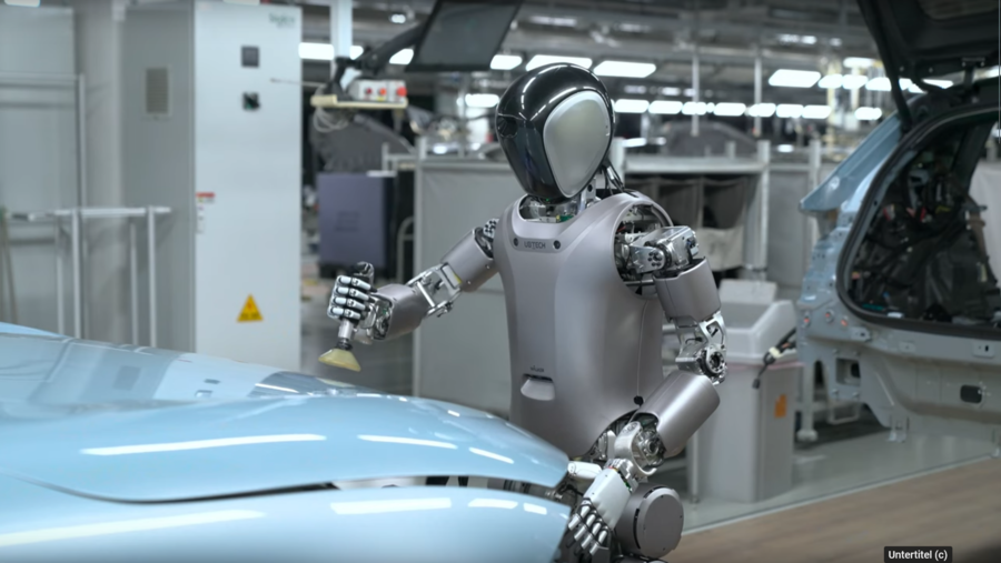 Roboter in Autofabrik