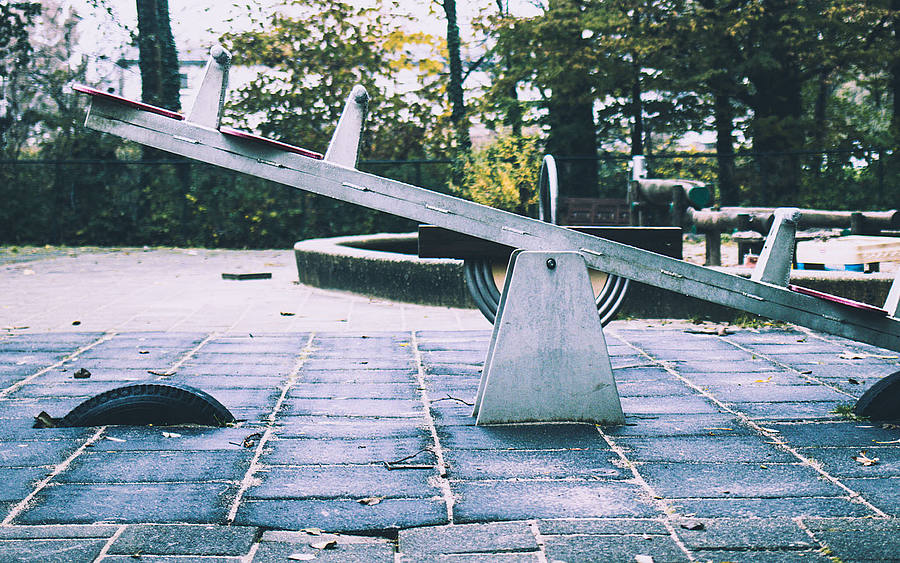 Wippe auf Spielplatz