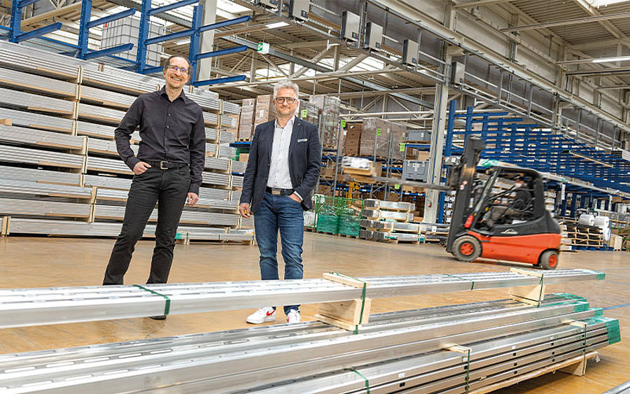 Alexander Schütt und Dr. Frank Morawietz, BayWa r.e. Solar Energy Systems.