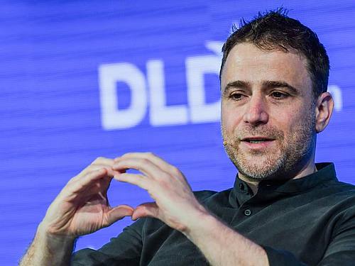 Stewart Butterfield vom Instant-Messaging-Dienst Slack, ein kanadischer Unternehmer und Gründer vom Fotoportal Flickr. Foto: Jens Kalaene