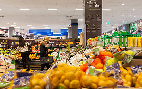 Blick in den Edeka Clausen