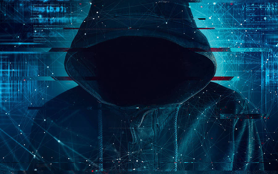 Hacker mit Kapuze