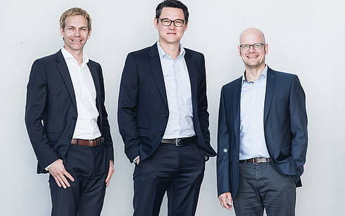 Marten Schirge, Stefan Hübner und Thomas Stammeier 