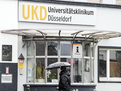 Das Universitätsklinikum Düsseldorf war Ziel eines Hackerangriffs geworden. Foto: Federico Gambarini/dpa
