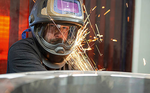 Schweisser am Werk 