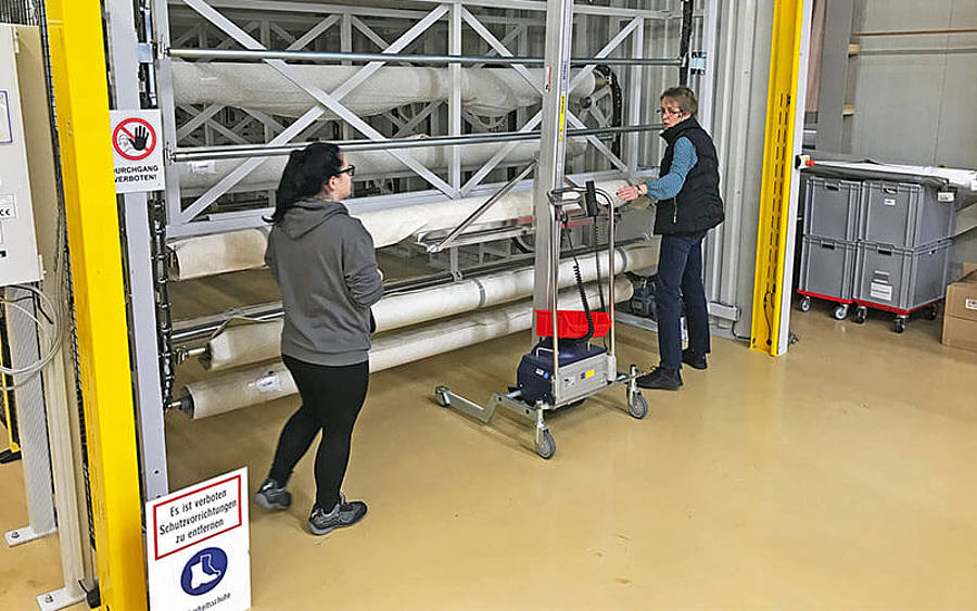 Paternosterlager der Schramm Werkstätten GmbH