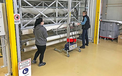 Paternosterlager der Schramm Werkstätten GmbH