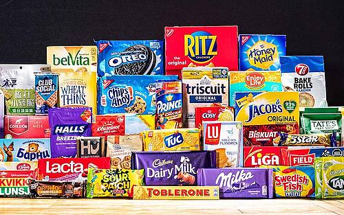 Süßwaren und Snacks aus dem Mondelēz-Portfolio