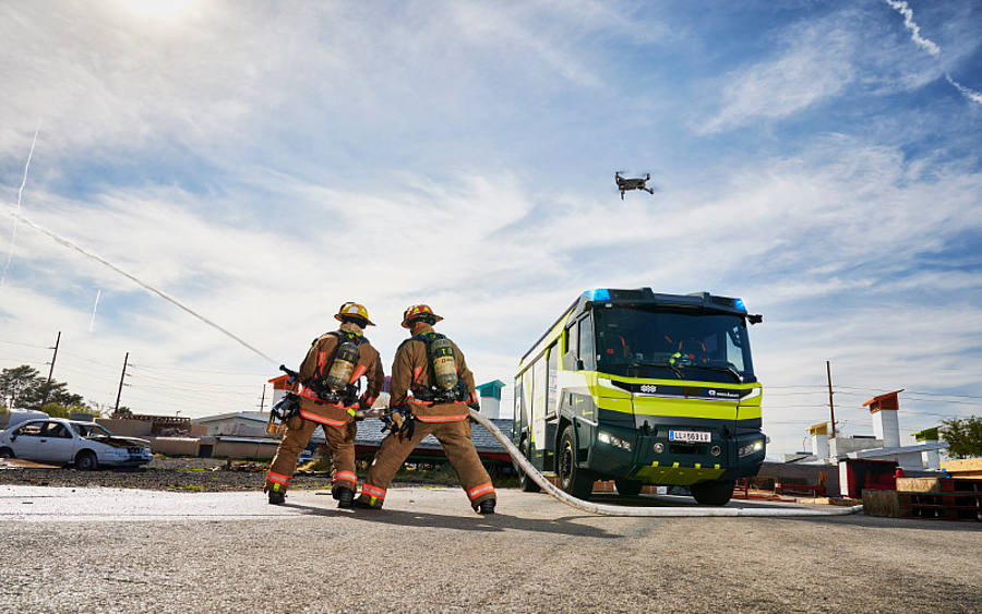 Drohne hilft bei Feuerwehreinsatz