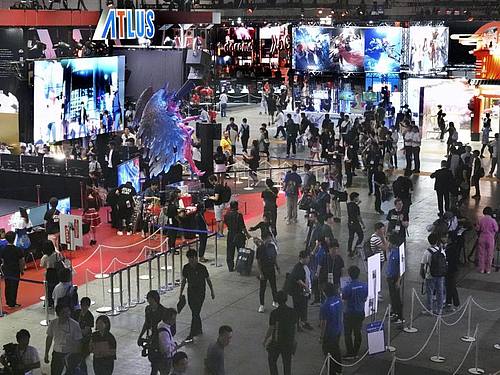 Besucher der Tokyo Game Show