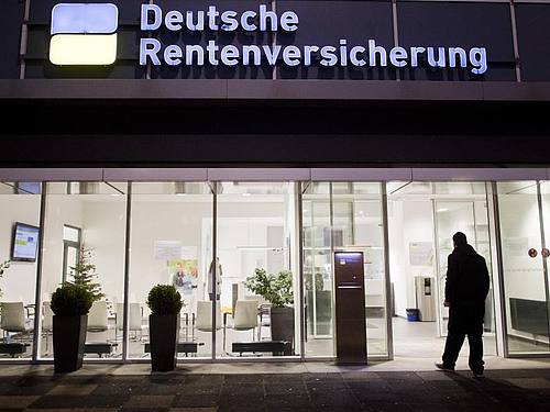 Eine Beratungsstelle der Deutschen Rentenversicherung. Foto: Julian Stratenschulte/dpa