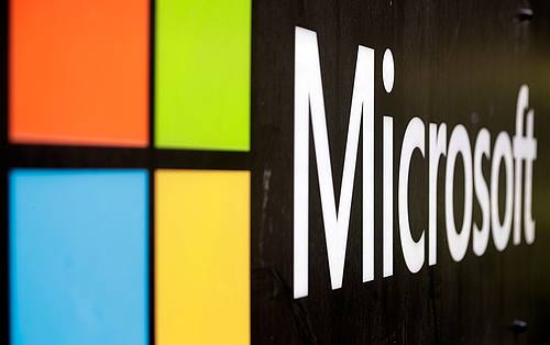 Das Microsoft-Firmenlogo: Das Unternehmen geht auf europäische Cloud-Anbieter zu.