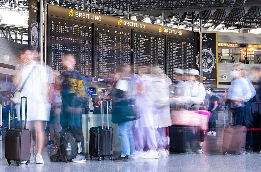 Passagiere am Flughafen