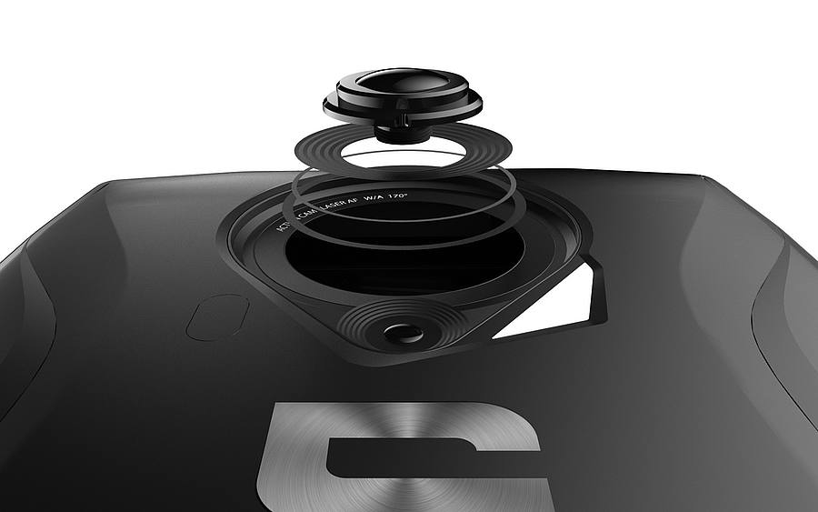 Die Panomorph-Linse des Trekker-X4-Smartphones