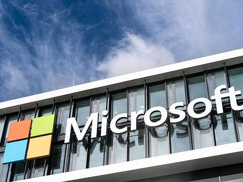 Die Microsoft-Deutschland-Zentrale in München. Foto: Matthias Balk/dpa