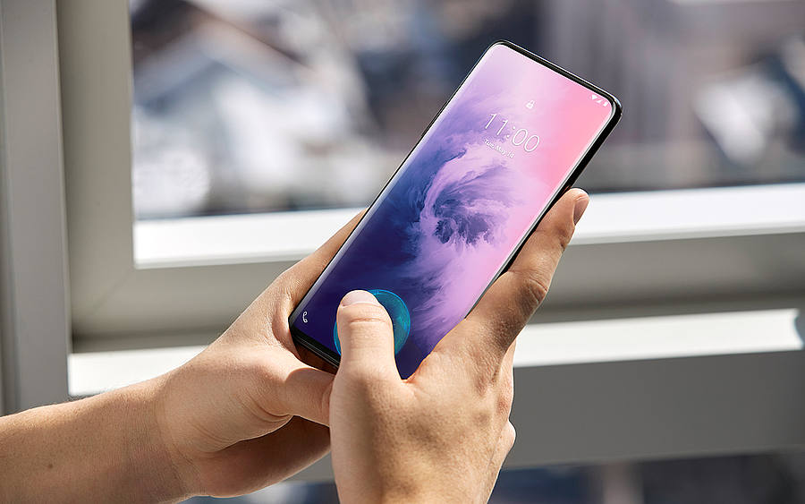 Frontansicht des Oneplus 7 Pro