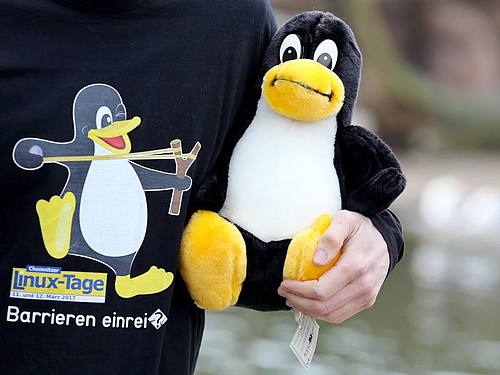 Ein Linux-Maskottchen, der Pinguin Tux. Foto: Jan Woitas/dpa-Zentralbild/dpa