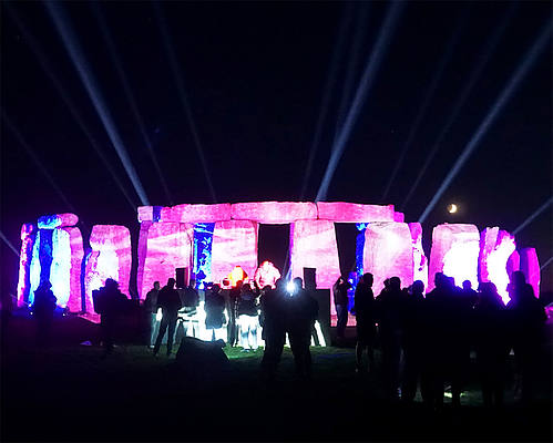 Beleuchtetes Stonehenge