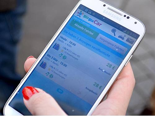 Das Hauptgeschäft von BlaBlaCar ist, Privatleute per Smartphone-App mit ihren Autos und Mitfahrer zusammenzubringen. ((Foto: BlaBla/blaBlaCar))