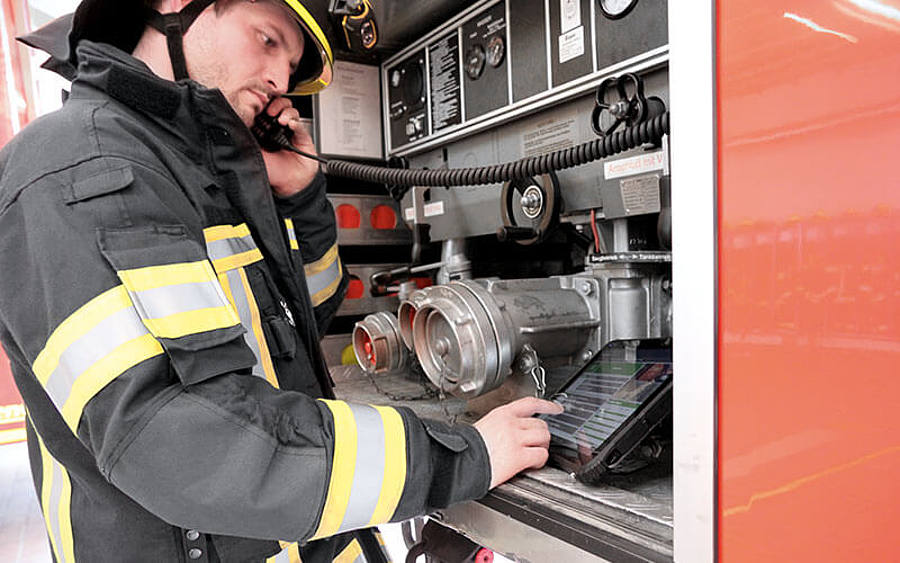 Tablet von Bressner Technology im Einsatz
