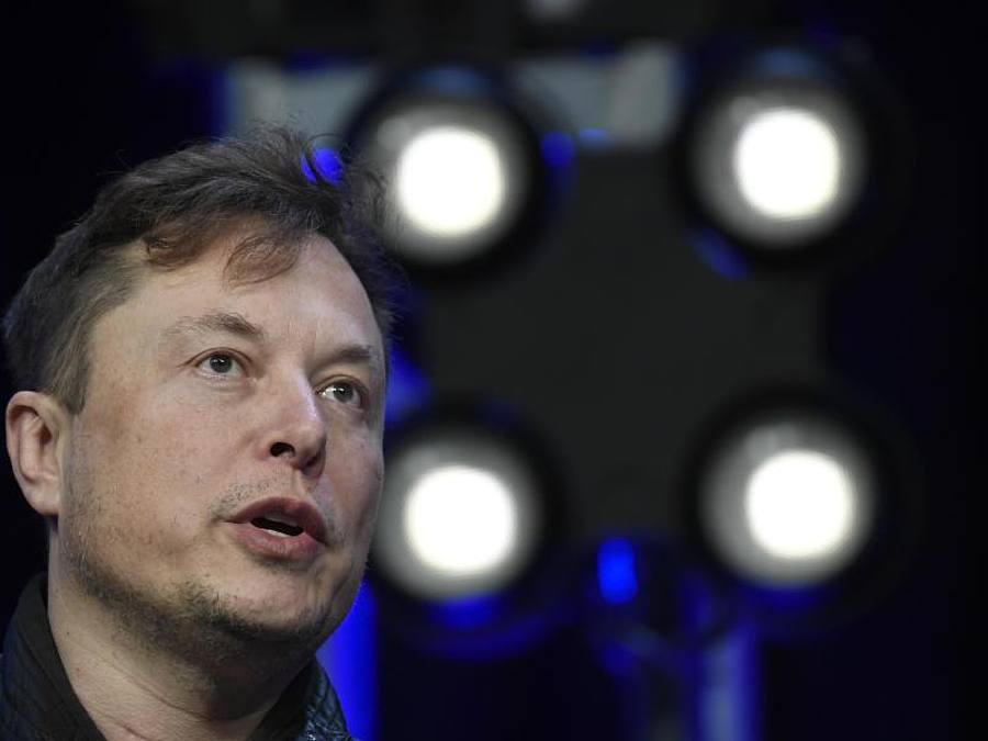 Elon Musk spricht auf einer Konferenz in Washington DC. Foto: Susan Walsh/AP/dpa