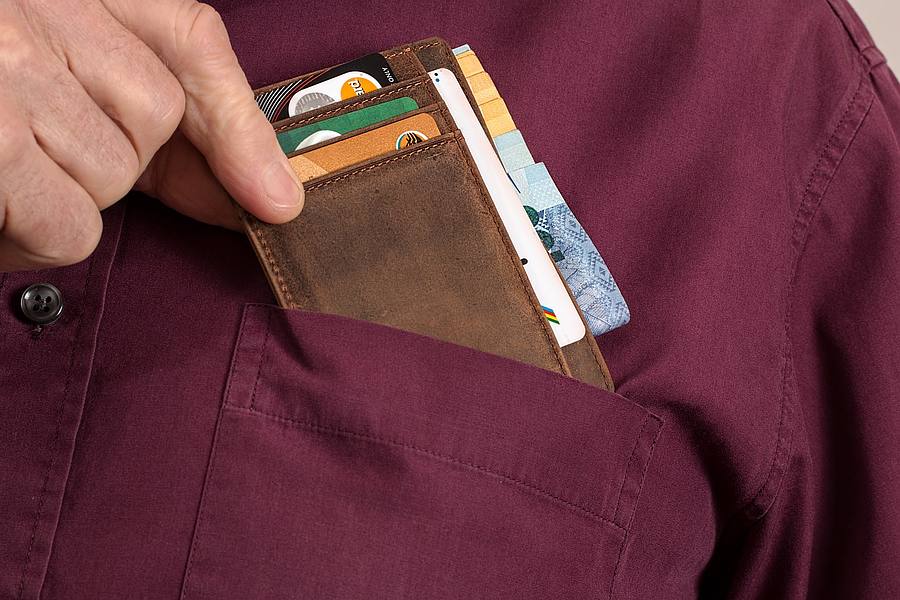 Brieftasche mit Kreditkarten