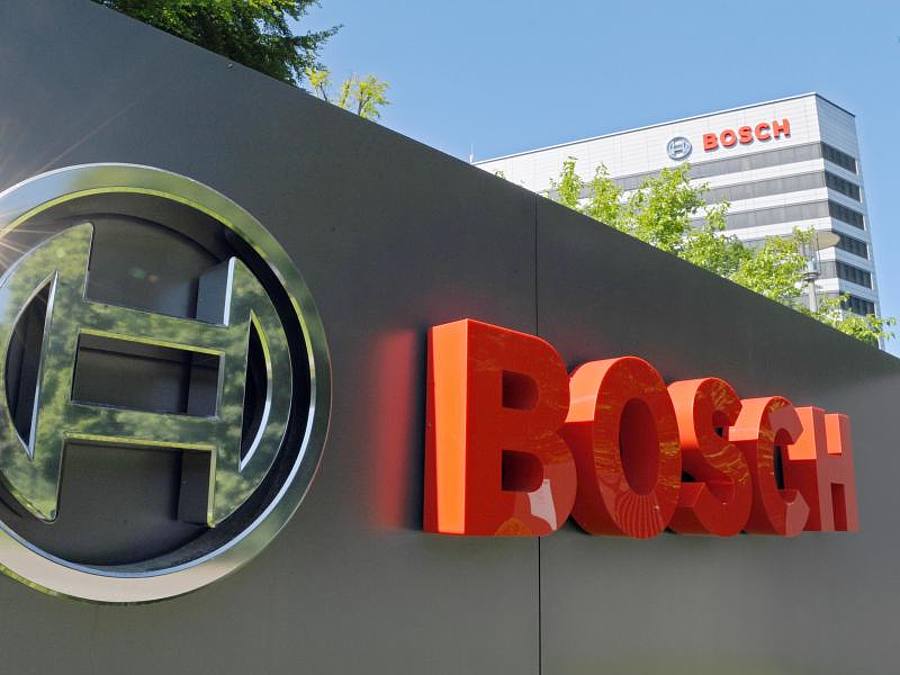 Bosch Firmenlogo. Foto: Marijan Murat/dpa