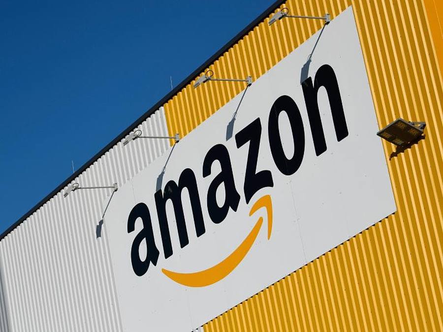Amazon Logo. Foto: Ina Fassbender/dpa