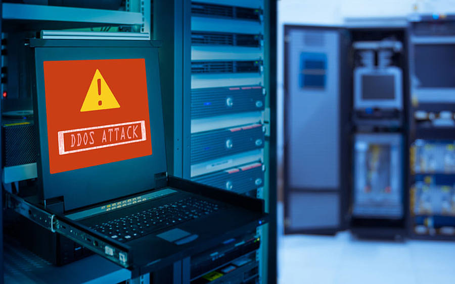 DDoS-Attacke im Serverraum
