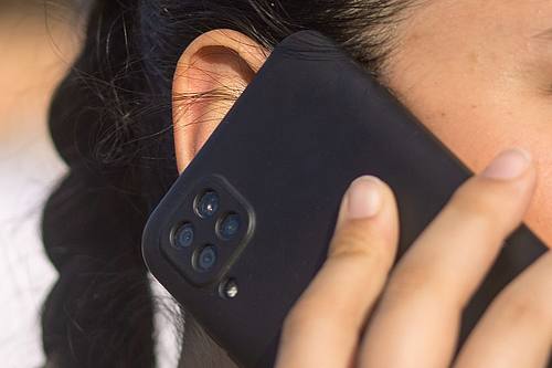 Smartphone am Ohr