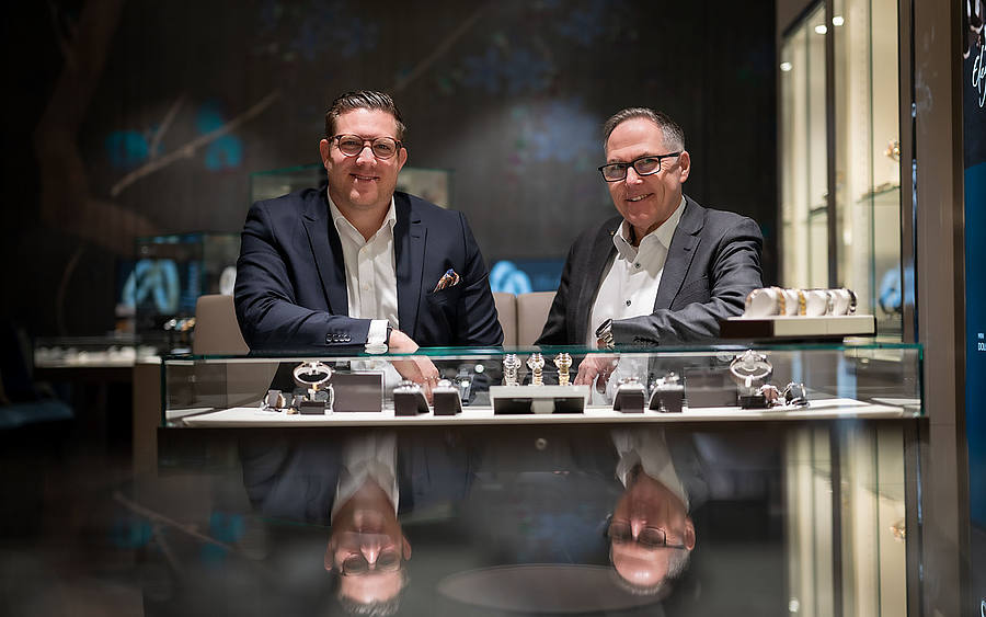 Roland Kaulfuß und Markus Viegener, Juwelier Kraemer