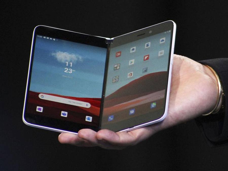 Das Tablet Surface Neo von Microsoft Corp. Foto: ---/kyodo/dpa