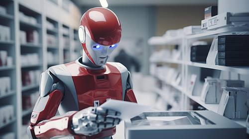 Humanoider Roboter, ki-generiert