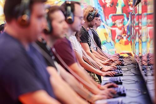 Messebesucher Gamescom