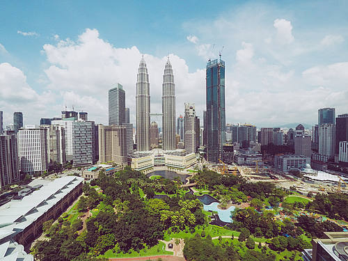 Die Skyline von Kuala Lumpur