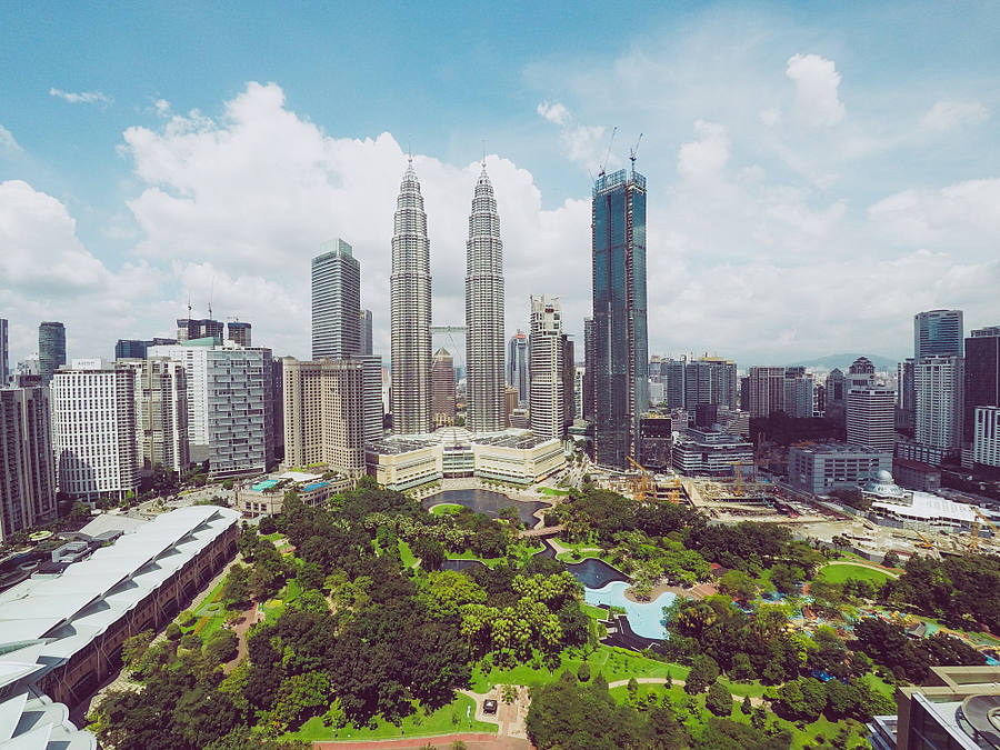 Die Skyline von Kuala Lumpur