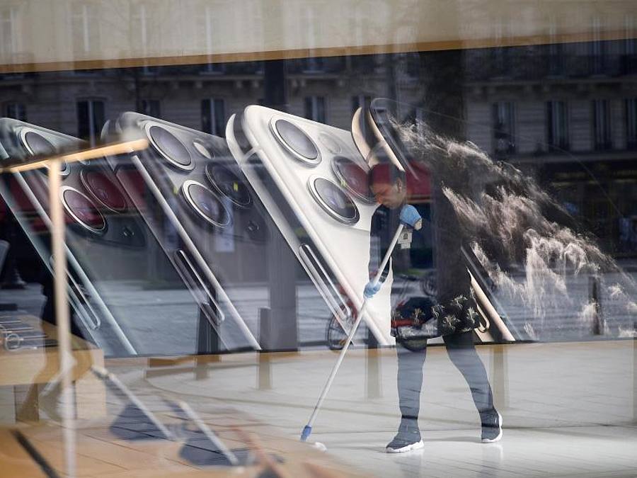 Apple in Frankreich. Foto: Ramiro Agustin Vargas Tabares/ZUMA Wire/dpa