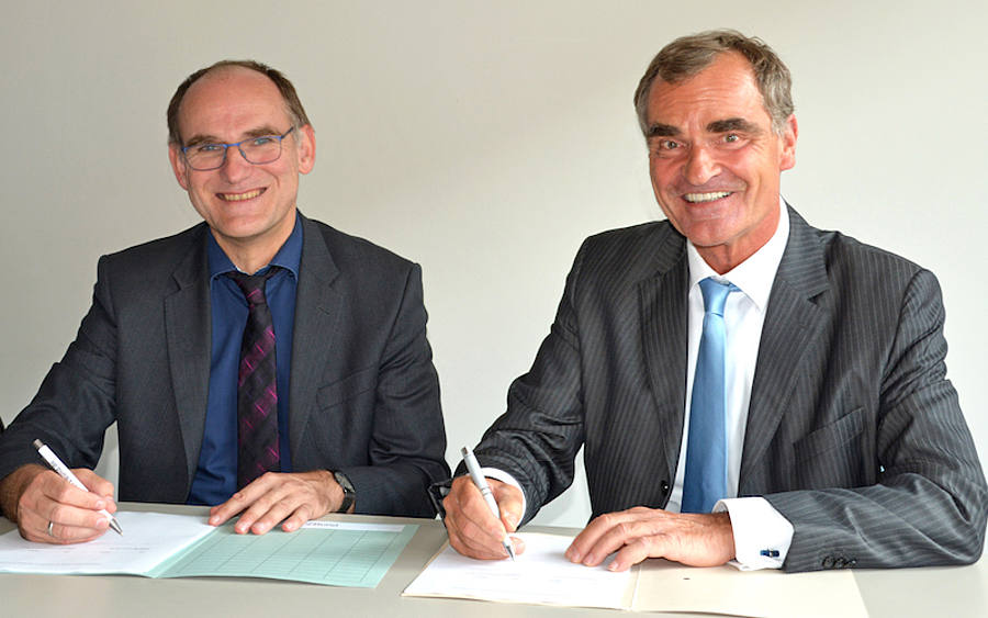 Dr. Alfred Kranstedt, Direktor des ITZBund, (links) und Andreas Reichel, Vorstand Technik von Dataport